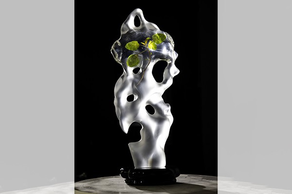 Custom Resin Flame Totem Sculptures – Modern Abstract Decorative Art